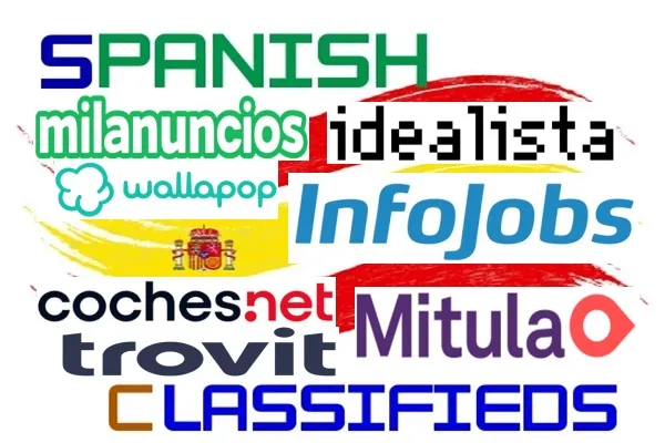 Loga předních inzertních webů ve Španělsku